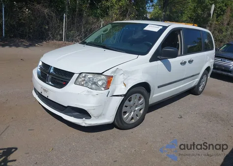 2014 Dodge Grand Caravan American Value Pkg из США, поврежденный, VIN 2C4RDGBG0ER276531